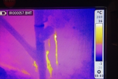 Thermographie Testo recherche de fuite circuit chauffage